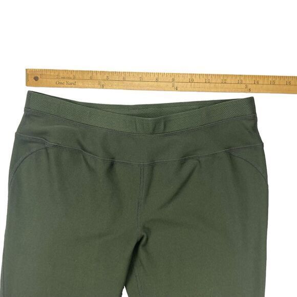 Nike Dry Fit Straight Leg Track Pants S Green Flexible Athletic Comfortable Yoga - Picture 8 of 14